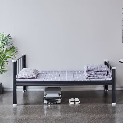 Sypialnia Studenci H870 Pojedyncza żelazna rama łóżka Pojedyncze metalowe łóżko bez śrub