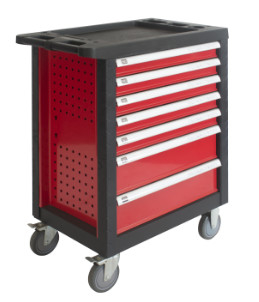 Metalowa szafka na narzędzia ręczne Drewniany stół warsztatowy 9 szuflad Wózek na narzędzia Wózek